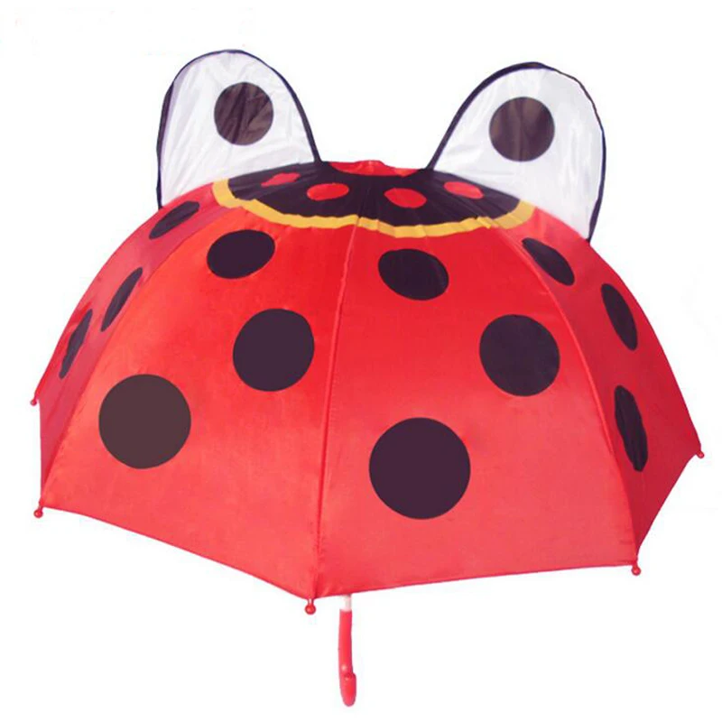 Cute Cartoon Umbrella Kids Animation Creative Long-handled 3D Ear Modeling