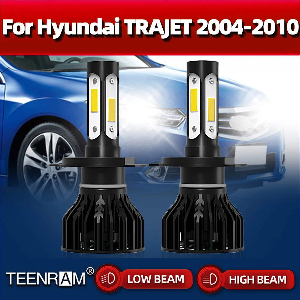 

Светодиодные лампы H4 для автомобильных фар, 120 Вт, 6000 лм, автомобильные фары 2004 K, автомобильные лампы головного света для Hyundai Trip 2005, 2006, 2007, 2008, 2009, 2010,