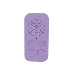 Bluetooth Remote Control for Short Videos, Photo Capture, and Page Turning (PURPLE)
