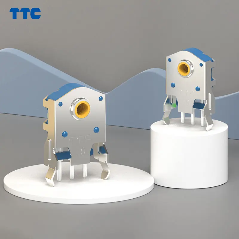 TTC Encoder 7/8/9/10/11/12/13/14/15/16mm Rotary Mouse Scroll Gold Wheel Encoder With 1.74mm Hole Mark,20-40g PC Mouse Dustproof - Image 2