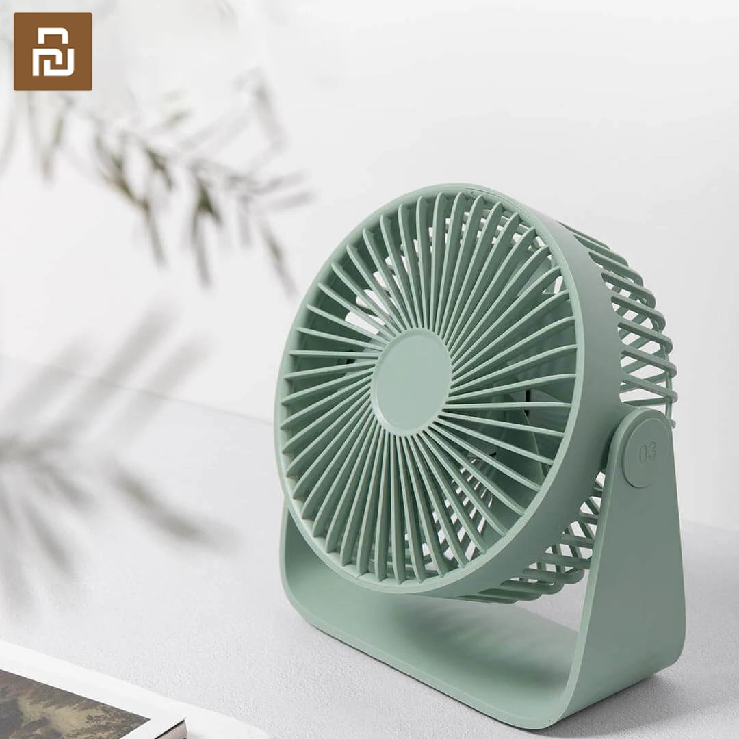 

YOUPIN SOTHING Small Personal USB Desk Fan 3 Speeds Portable Desktop Table Cooling Fan Powered by USB Strong Wind for Home Car