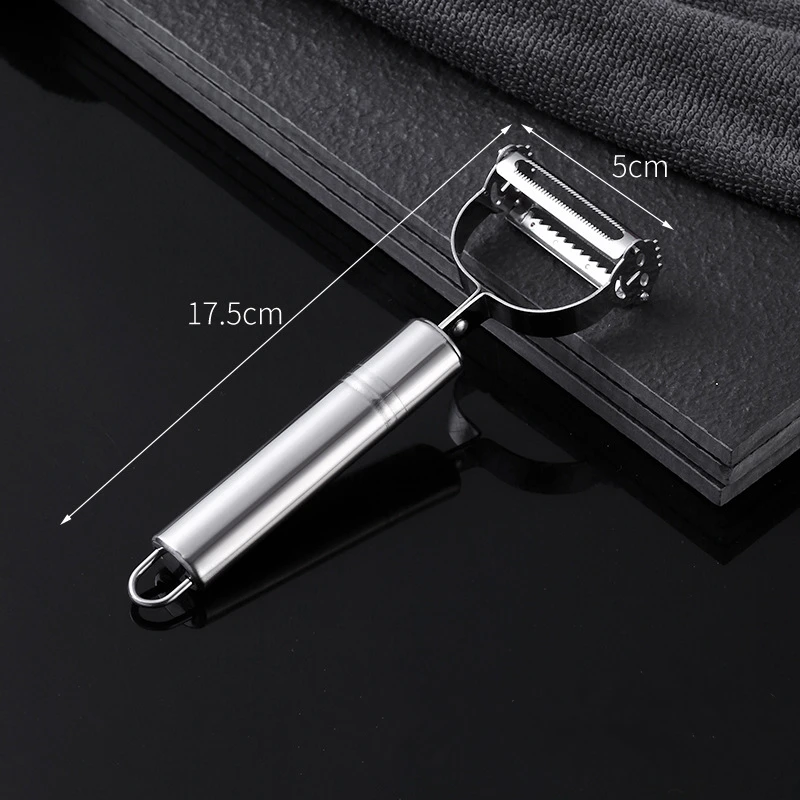 Coltello Multifunzione Gios - Pelapatate, Affettatrice E Tagliaverdure In Acciaio Inox