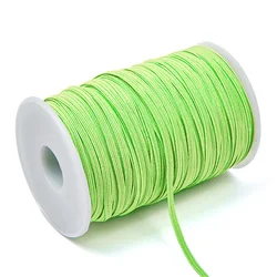 Colorful Elastic Rubber Band Ribbon Trim for DIY Sewing and Garment Accessories, 10 Yards (Fruit green)