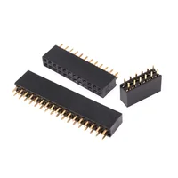2.54mm Double Row Female Header Socket 2.54mm Pitch 2*2p 3p 4p 5p 6p 8p 10p 12p 40p Pin Connector 2