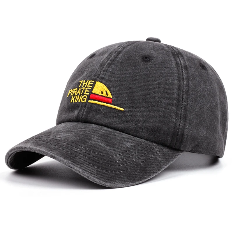 Baseball Cap The Pirate King dad hat One Piece Luffy 100% Cotton embroidery Snapback Unisex outdoor fashion leisure