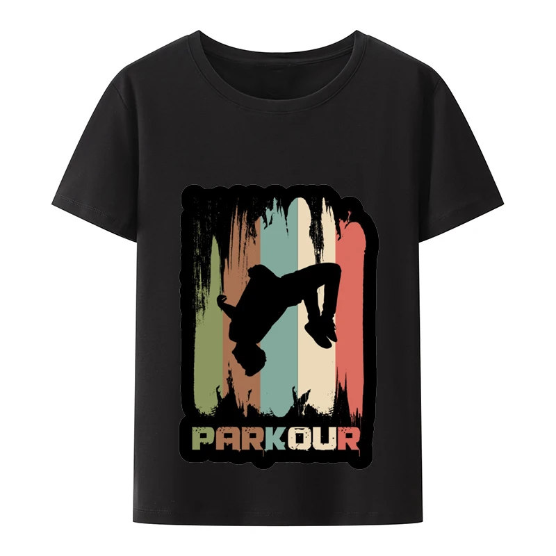 

Мужские футболки Parkour, Классические летние свободные футболки унисекс в стиле Харадзюку для спорта на открытом воздухе
