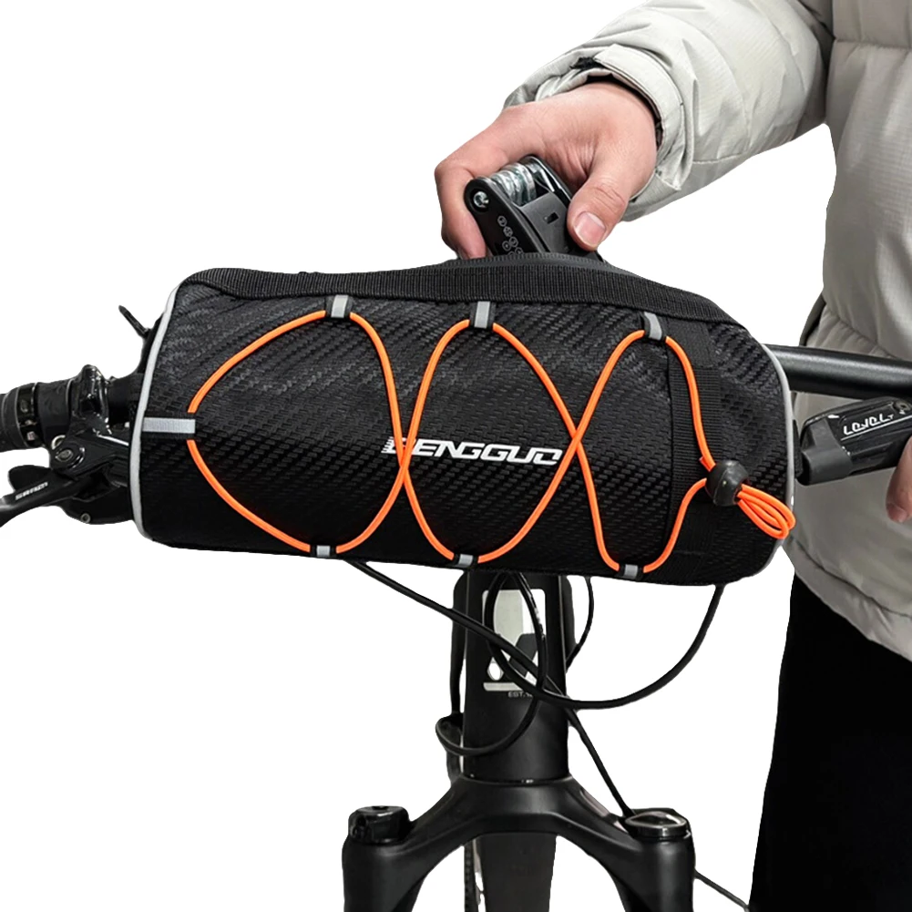 2.5L Bicycle Frame Pannier Bag Large Capacity Outside Riding Bag Multi-Pockets Bike Front Tube Bag for Outdoot Cycling