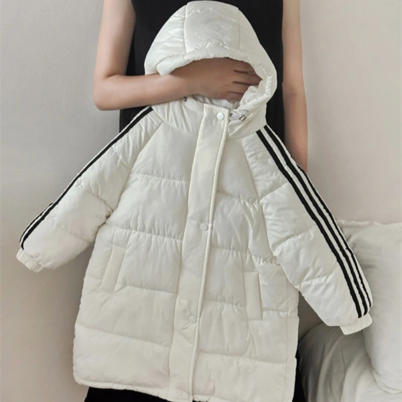 

Girls Down Coat Jacket Cotton Windbreak 2023 Soft Warm Thicken Snowsuit Teenagers Winter Plus Size Children's Clothing