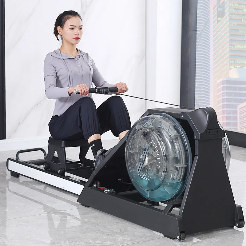 Gym Commercial Aerobic Fitness Equipment Foldable Rowing Machine Home Water Drag Rowing Machine