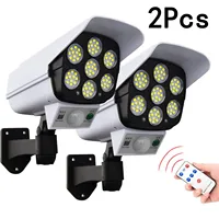 77LED Solar Light Simulation Security Dummy Camera Motion Sensor Outdoor Night Light IP65 Waterproof Lamp 3 Mode For Home Garden 1