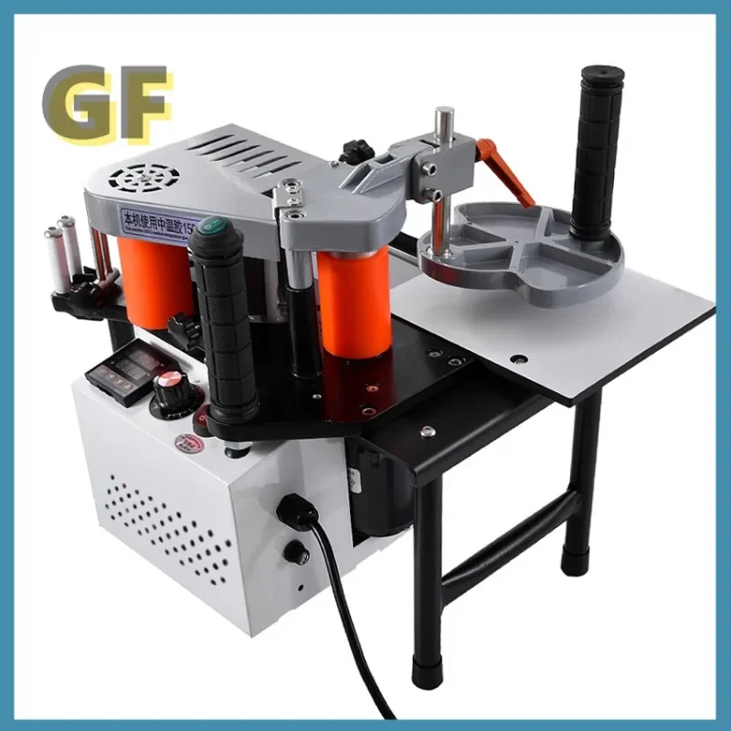SC-40 Edge Banding Machine Portable Wood PVC Two-sided Gluing Edge Bander Tray & Cut Adjustable Speed 110/200V 1200W 1000ml