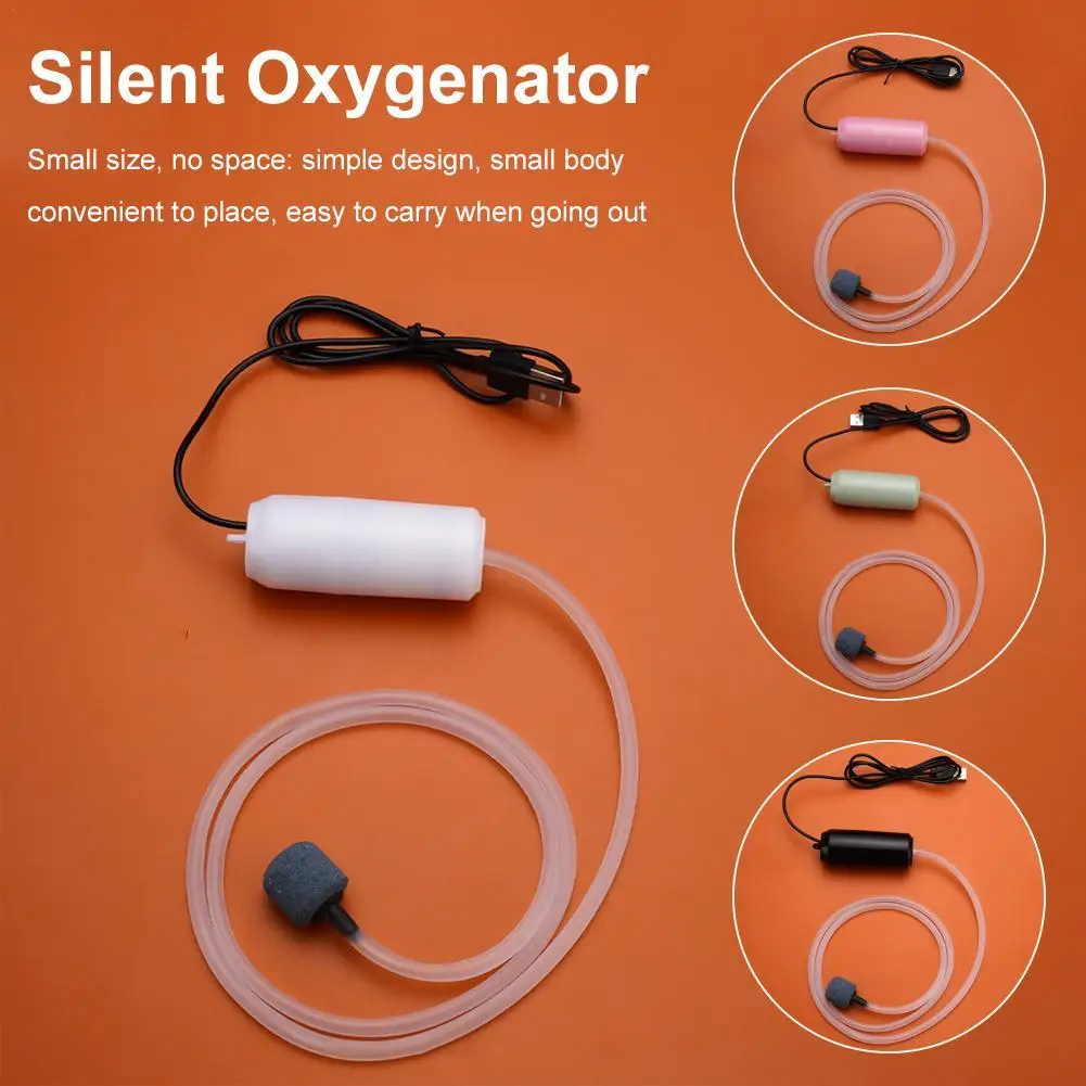 Aquarium Oxygen Air Pump Fish Tank USB Charging Quiet Oxygen Aerator Pump Mini Small Oxygenator Aquarium Accessories aquarium air pump fish tank oxygen pump aquarium accessories aquarium air pump accessories