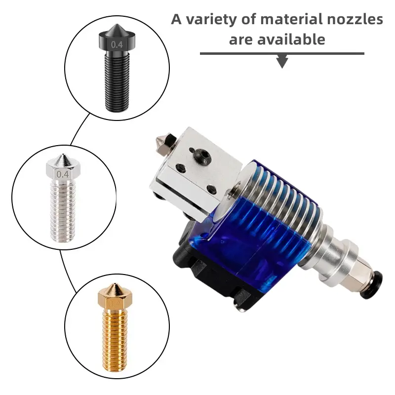 Volcano Nozzle For Artillery Sidewinder X1 & X2 Genius Pro Vyper Kobra Plus, Max 1.75mm Filament M6 Thread Hotend Brass Nozzles image 6