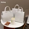 StoBag 10pcs Non-woven Insulation Bags Tote Fabric Portable for Cake Bread Drinks Package Keep Warm Cold Delivery Reusable Pouch 1