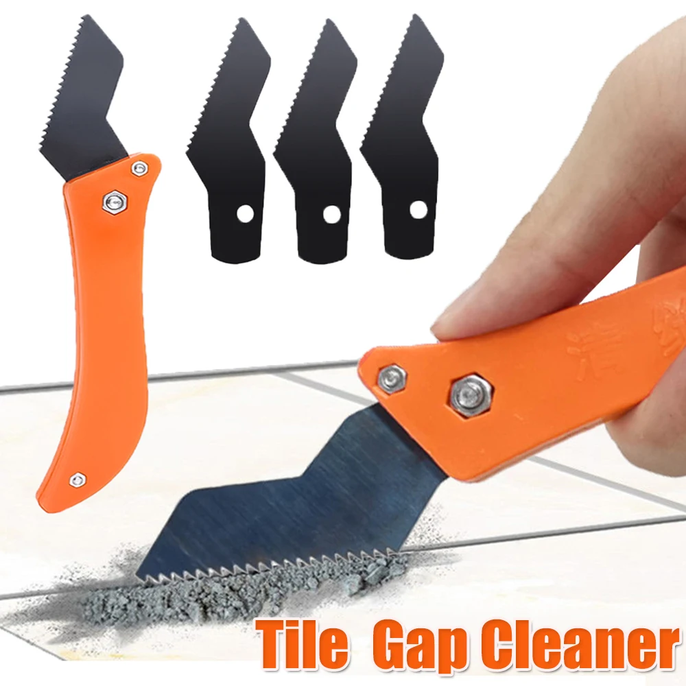 Tungsten carbide cutter blade for tile gap grout cleaning remover wall