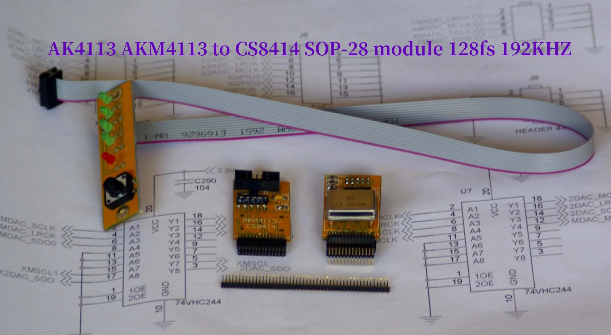 

AK4113 AKM4113 до CS8414 SOP-28 модуль 128fs 192 кГц