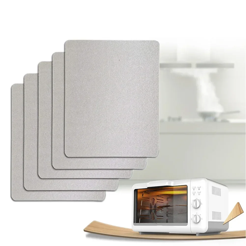 Microwave Cover 5pcs Microwave Mica Sheet High Temperature Insulation Microwave Waveguide Cover Sheet 150x120mm For Hair Dryers Toasters Heaters