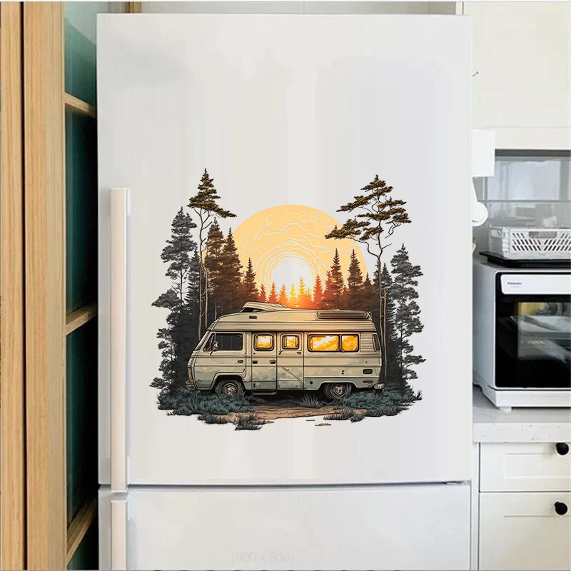 T320# Weekend By The Ocean Wall Sticker Bathroom Toilet Decor Living Room Cabinet Refrigerator Home Decoration Decals
