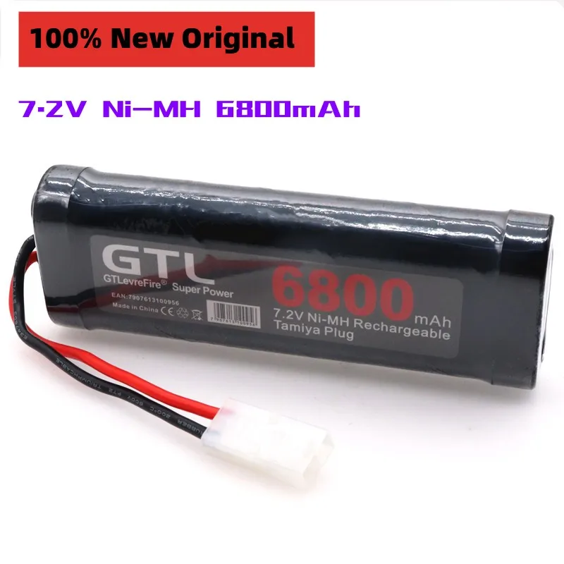 

100% New Original 7.2V Battery 6800mAh Ni-MH Batteries Pack For RC Car Truck Buggy Boat Tank Ni-Mh Baterias gray supper power