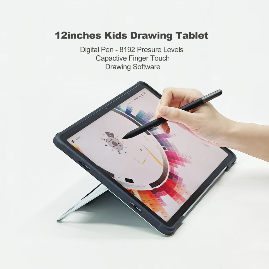 13MP 카메라 패널 4K 8192 레벨 디지털 펜 드로잉 태블릿 PC 안드로이드 8+128GB USB 인터페이스 그래픽 교육용 필기 패드