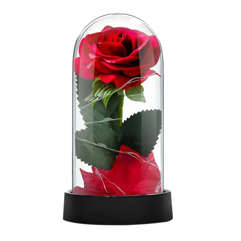 Charming Everose, Glass Dome With Led Lights, Gift Ideas For Women