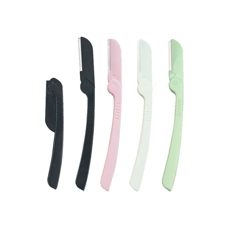 1PC Disposable Microblading Safe Folding Women Face Shaver Eyebrow Trimmer Blade Anti-Scratch Razor Makeup Tools 2