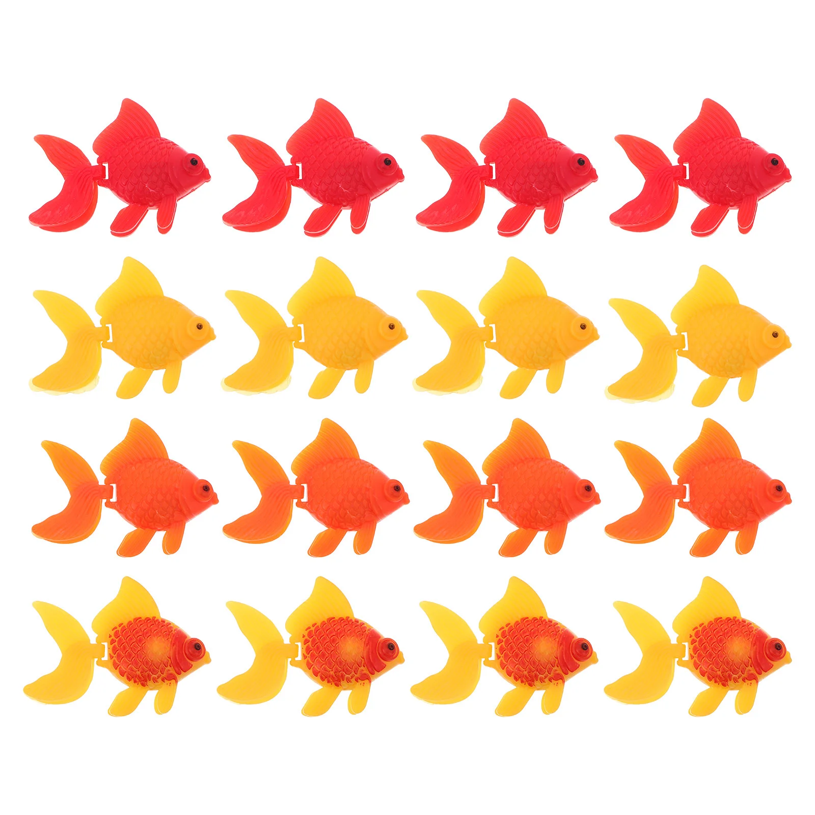 

16 Pcs Bath Toys for Kids Fish Tank Simulated Goldfish Simulation Decorate Artificial Tropical Aquarium Fake Child