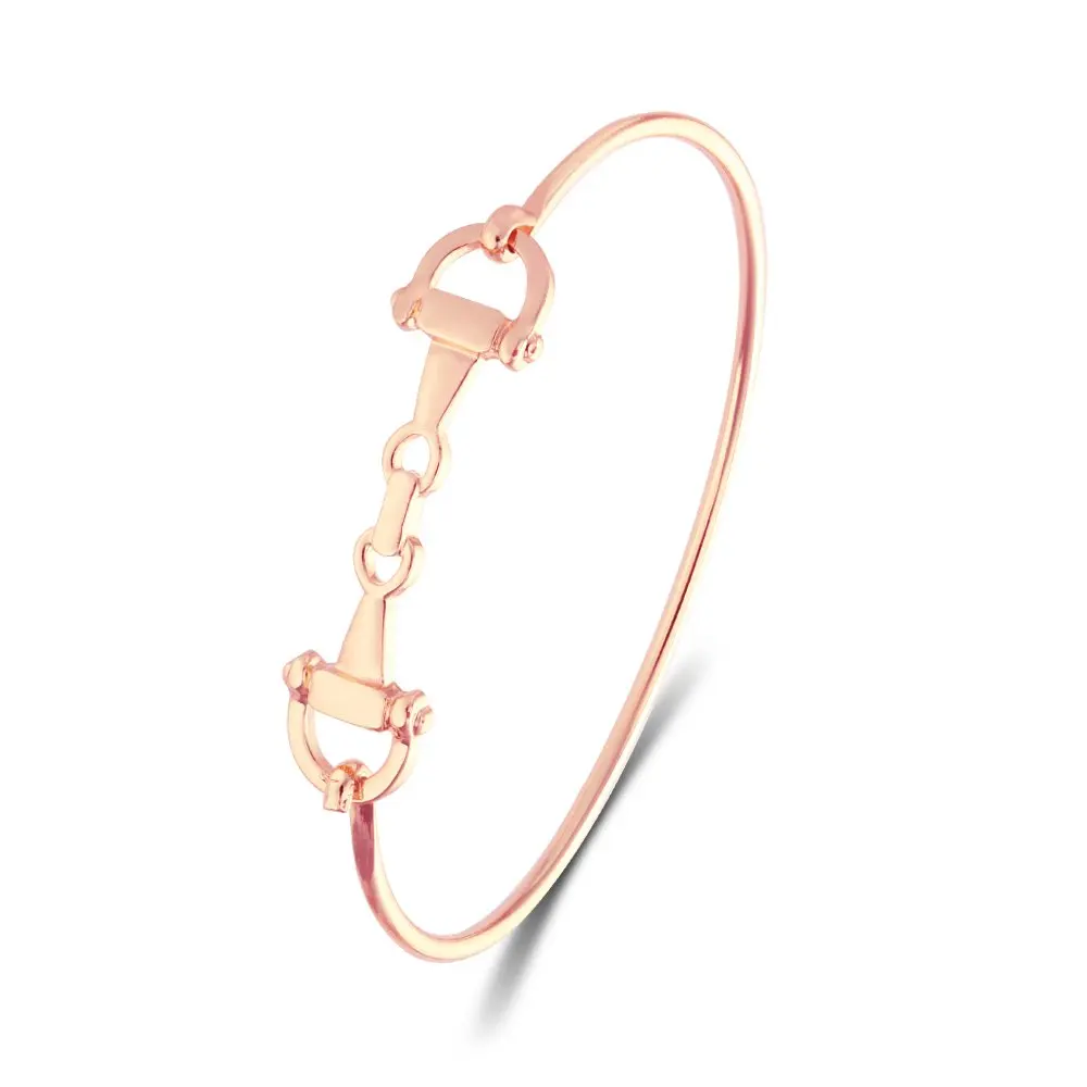 Horse Snaffle Bit Bracelet Double Horse Stirrup  Horse Gift For Women Girls 3