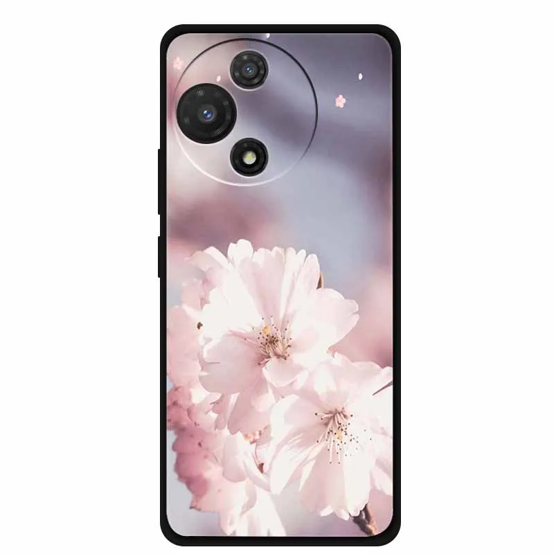 Black Soft Silicone TPU Phone Case with Cool Wolf Design - Shockproof and Protective Cover