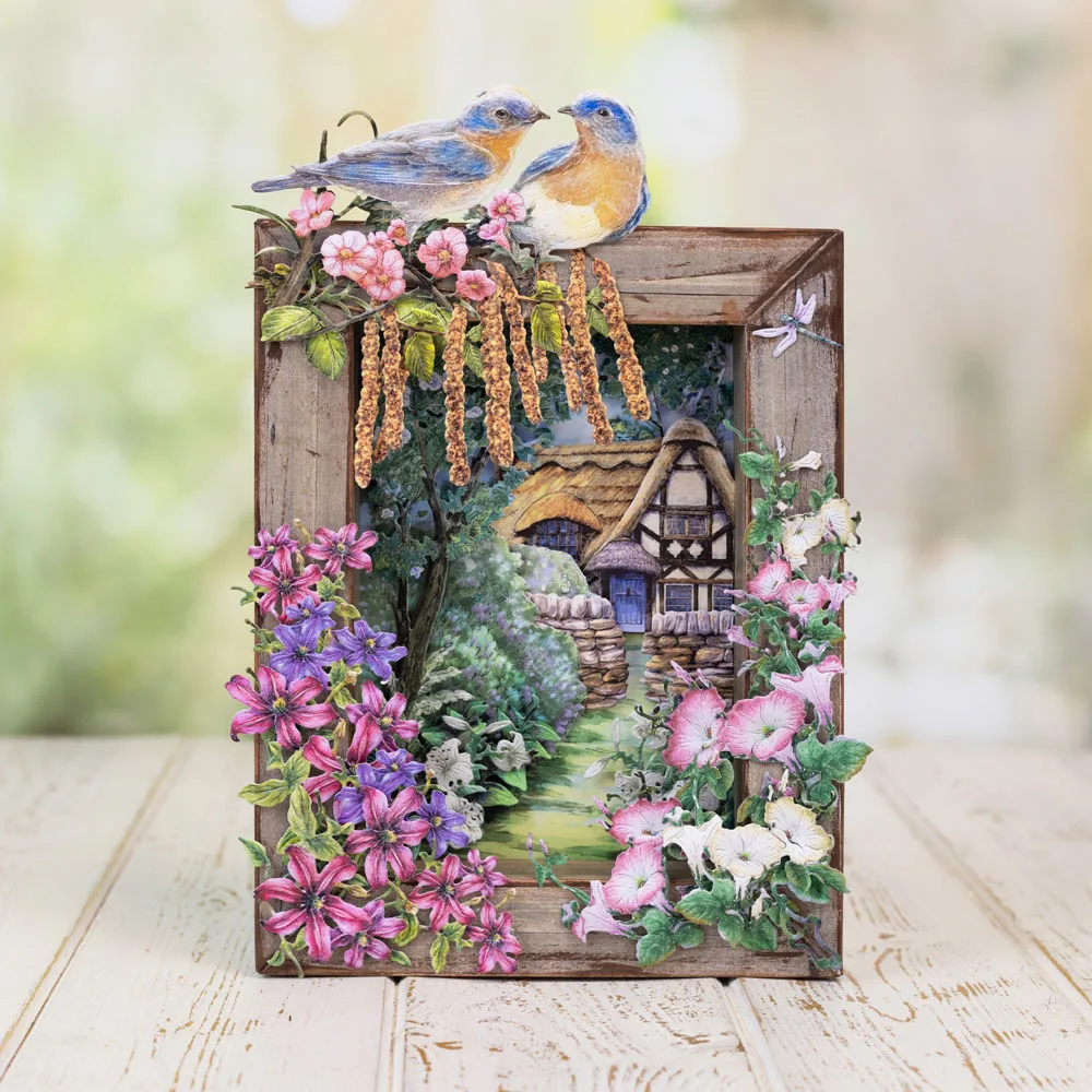 매혹적인 Catkins Clematis 커팅 다이 스크랩북 일기 장식 스텐실 엠보싱 템플릿 DIY 인사말 카드 수제 2026