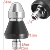 ROUE Sewer Cleaning Tool High-pressure Nozzle 5000psi Pipe Cleaner 1/4 Inch Connector 3