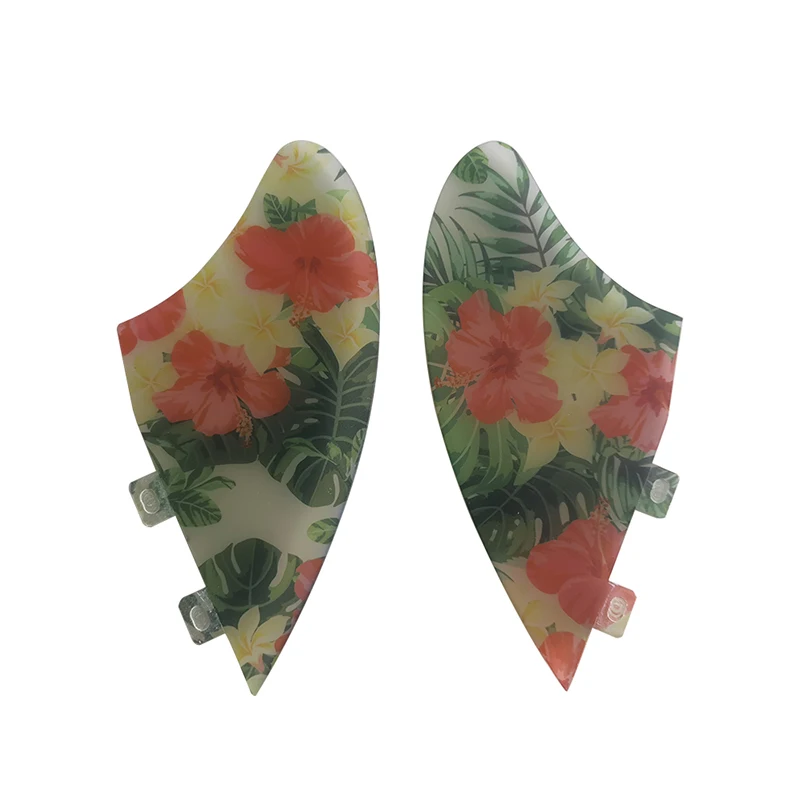 Fiberglass UPSURF FCS 1 KEEL FINS Flower Twin Fin Fish Model Keel Quillas Surfboard Fins Fish/Funboard/Twin Fin Boards