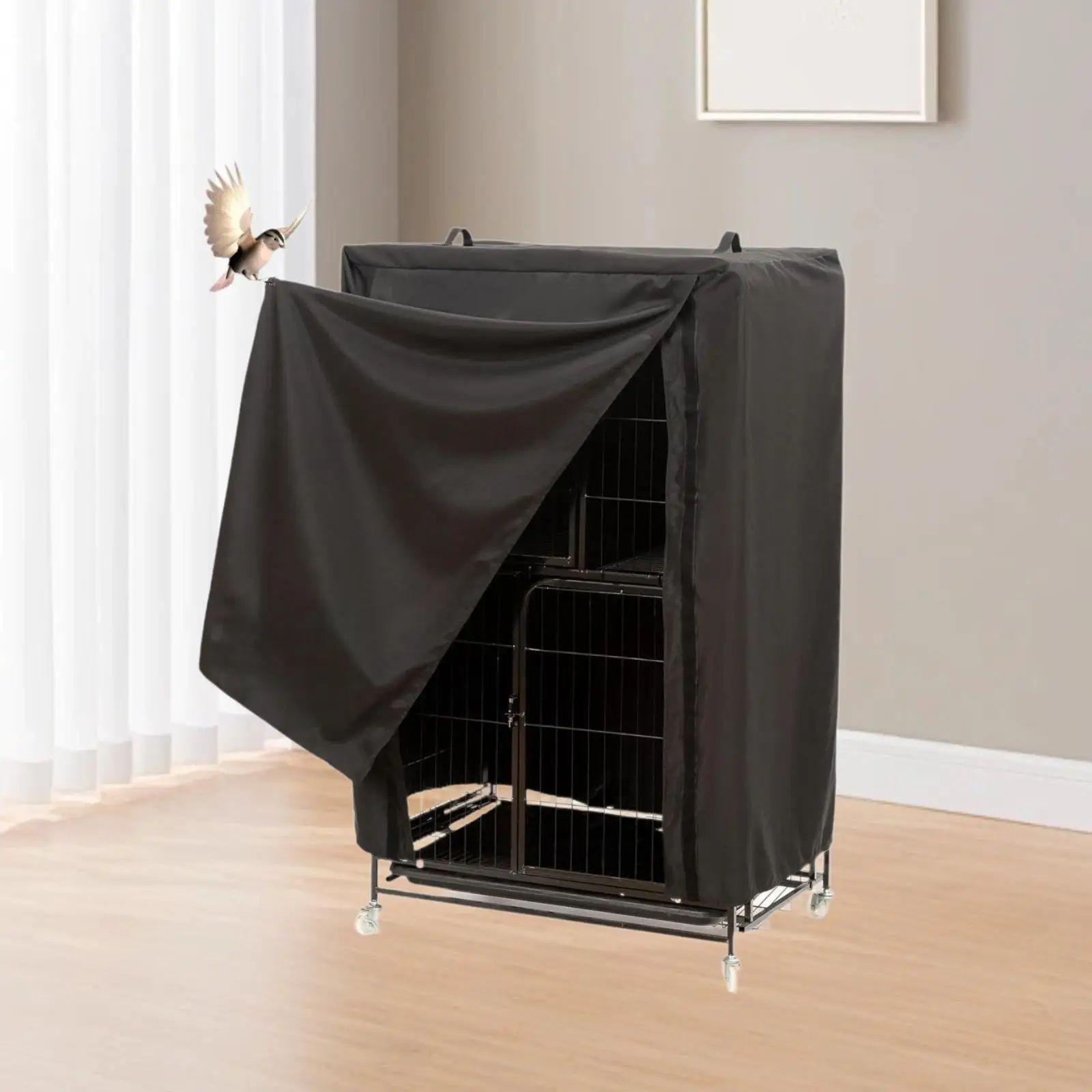 Bird Cage Cover Waterproof Protection Shade Cloth Breathable Windproof for Lovebirds Macaw Parakeets Budgies Accessories