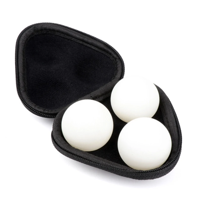 Description Picture 2 of itemExquisite Table Tennis Box Container 3 Ping-pong Balls Storage for Case Must Have Item for Athletes Outdoor Indoor Sport