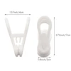 40Pcs White Plastic Hanger Clips, Clips for Use with Slim-Line Clothes Finger Clips Washing Line Laundry Pegs 6