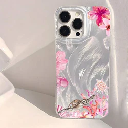 Summer Pink Flower & Starfish Pattern Phone Case Cover - Galaxy A53 (1)