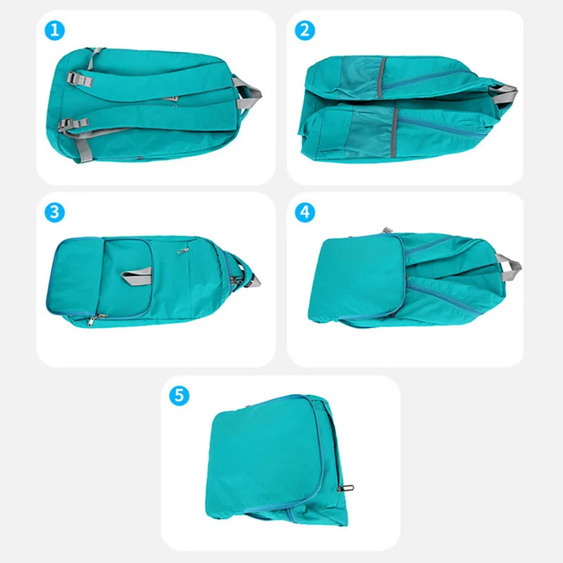 Backpack Folding Lightweight Bag Large Capacity Sports Leisure Mountaineering Outdoor Multi-functional Waterproof Hiking Y28A