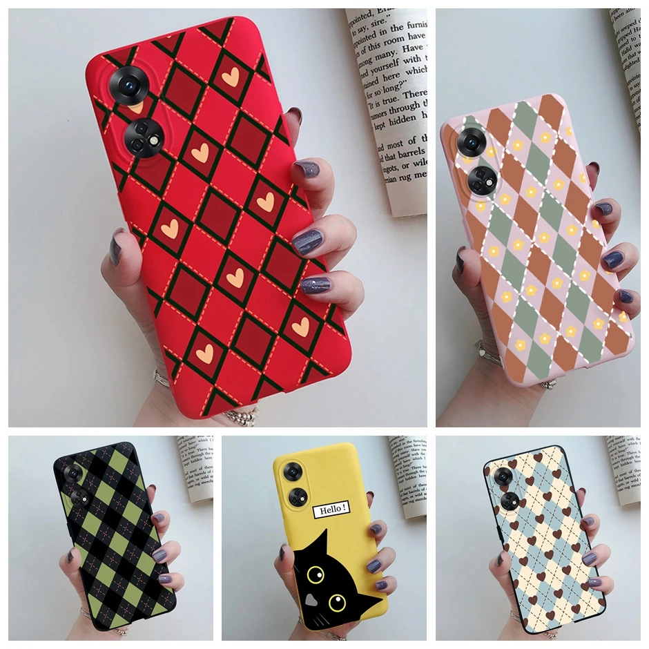 Per Reno 8T Custodia Cover OPPO Reno 8T Capas Silicone liquido Paraurti posteriore originale Antiurto TPU Morbida Fonda OPPO Reno 8T Reno8 T 4G  202192403