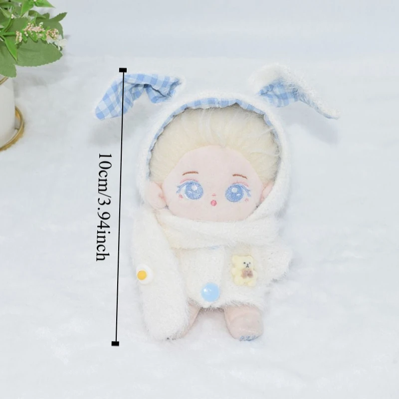 10CM Size 10cm Cotton Doll Clothes Cartoon Design Soft Cotton Cotton Doll's Clothes Miniature Clothes Plush Material