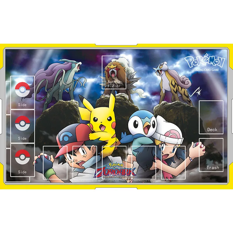 ポケモンのマットマウスパッドプレイマットおもちゃポッチャマピカチュウ夜明けサトシ新レアポケモンゾロアーク大カードパッド子供のおもちゃ Card Games Aliexpress