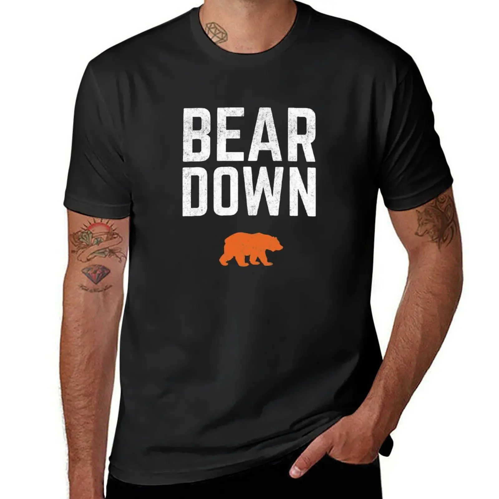 Bear Down T-Shirt boys whites funnys mens graphic t-shirts funny