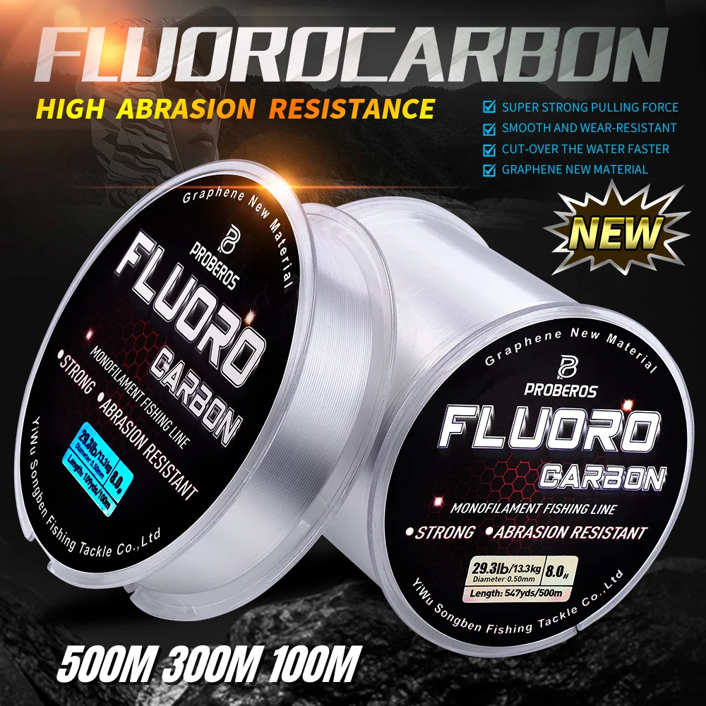 

Fluorocarbon Coated Nylon Fishing Line 500M 300M 100M Super Strong Japan Monofilament Line Fast Sinking Invisible For Carp Pesca