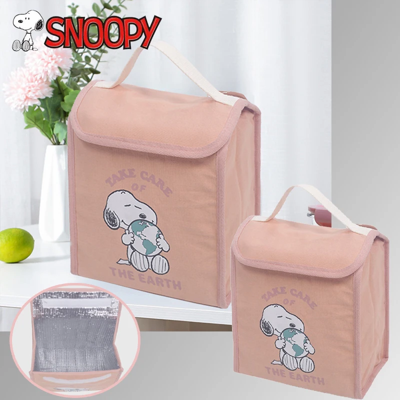 SnoopyLunchBagCartoonBentoBagInsulatedforWomenKidsIcePack