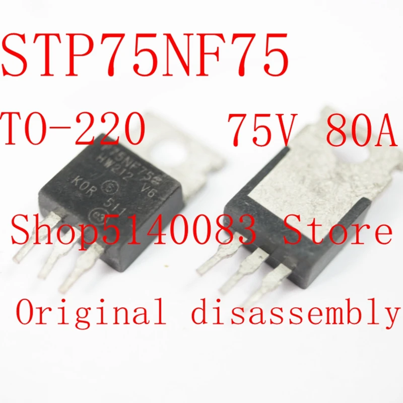 

10PCS STP75NF75 TO-220 P75NF75 TO220 75NF75 MOS FET transistor In Stock