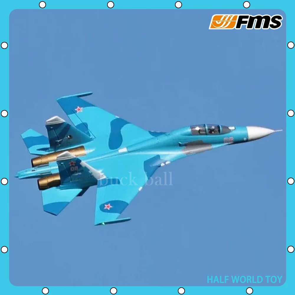 

FMS 70mm Su-27 EDF Ducted Fan Jet Parts Retract Landing Gear Set System Motor ESC RC SU27 Airplane Model Plane Collection Gifts