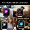 Waterproof Smart Watch, 1.99'' Full Touch Screen Display With Message, Answer Make Call Smartwatch Heart Rate Sleep Monitoring, 6