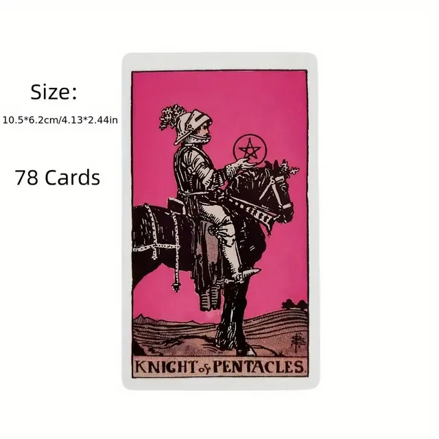 Jeu de cartes de Tarot Pink Rider, jeu de société pour débutants, jeu de Divination, Versions anglaises, édition Oracle, jeu de Table 2
