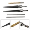 Taper Reamer With 6mm Drill Hand Metal Reamer Deburring Enlarge Pin Hole Handheld Reamer For Plastic Wood Metal Drilling Tools 5