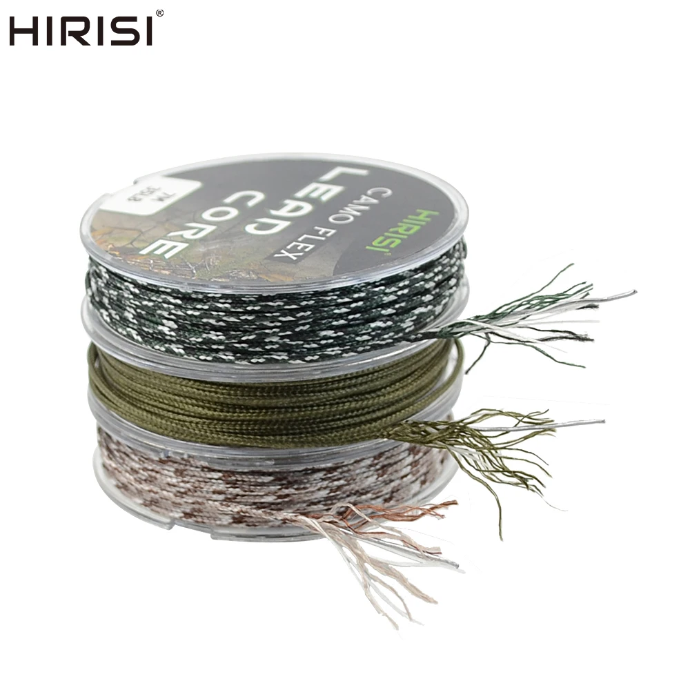 Hirisi 2 Rolls Leadcore Carp Fishing Tackle Line 35LB 7M Make Carp Hair