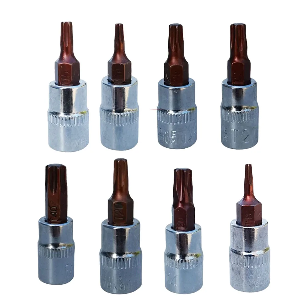 

2pcs 38mm Torx Screwdriver Bit 1/4 " Hex Shank Socket Bits Adapter T8 T10 T15 T20 T25 T27 T30 T40 Torx Socket Adapter Hand Tool